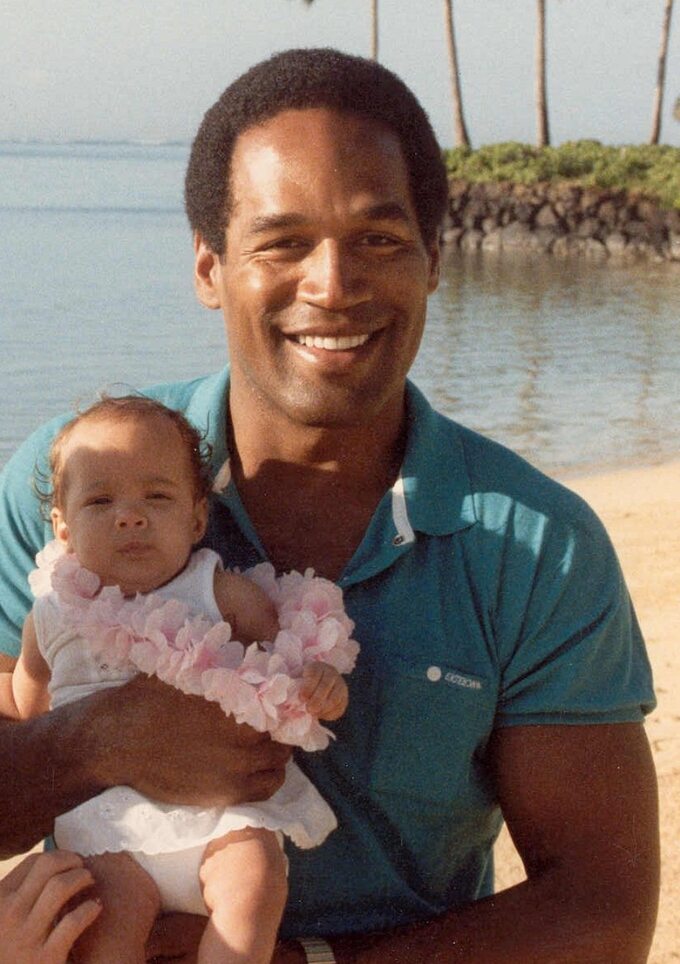 OJ Simpson z córką w 1986 roku