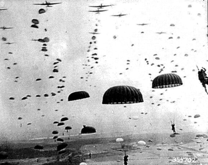 Desant spadochroniarzy podczas operacji "Market Garden"