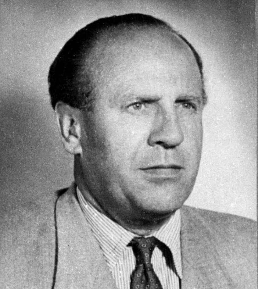 Oskar Schindler, zdjęcie wykonane po wojnie.