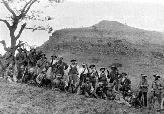 Burowie po bitwie na Spion Kop, 1900 r.