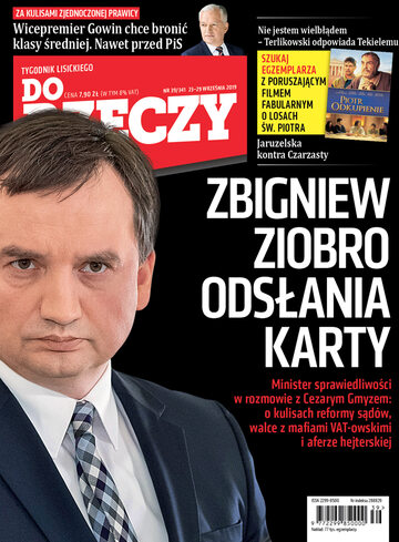 Okładka tygodnika Do Rzeczy: 39/2019