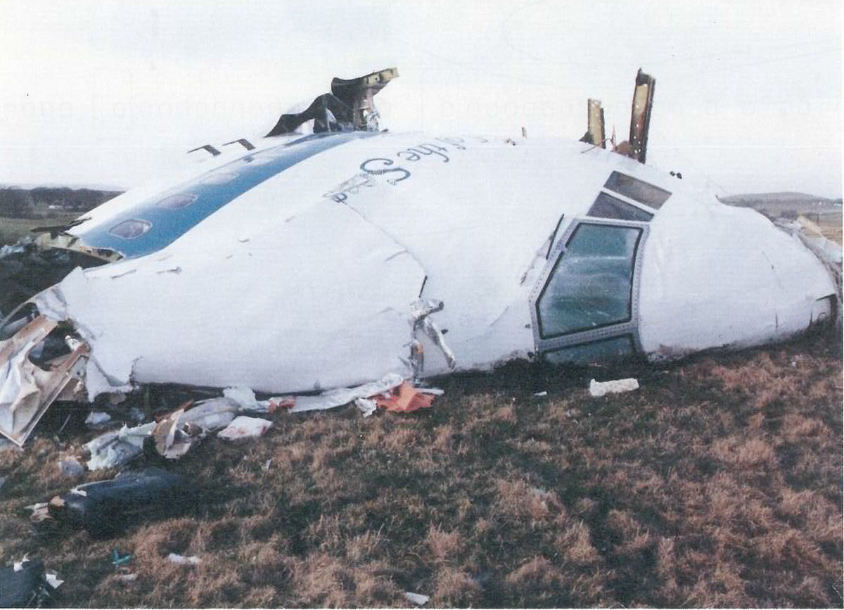 Fragment jumbo jeta Pan Am, który wybuchł nad Lockerbie.