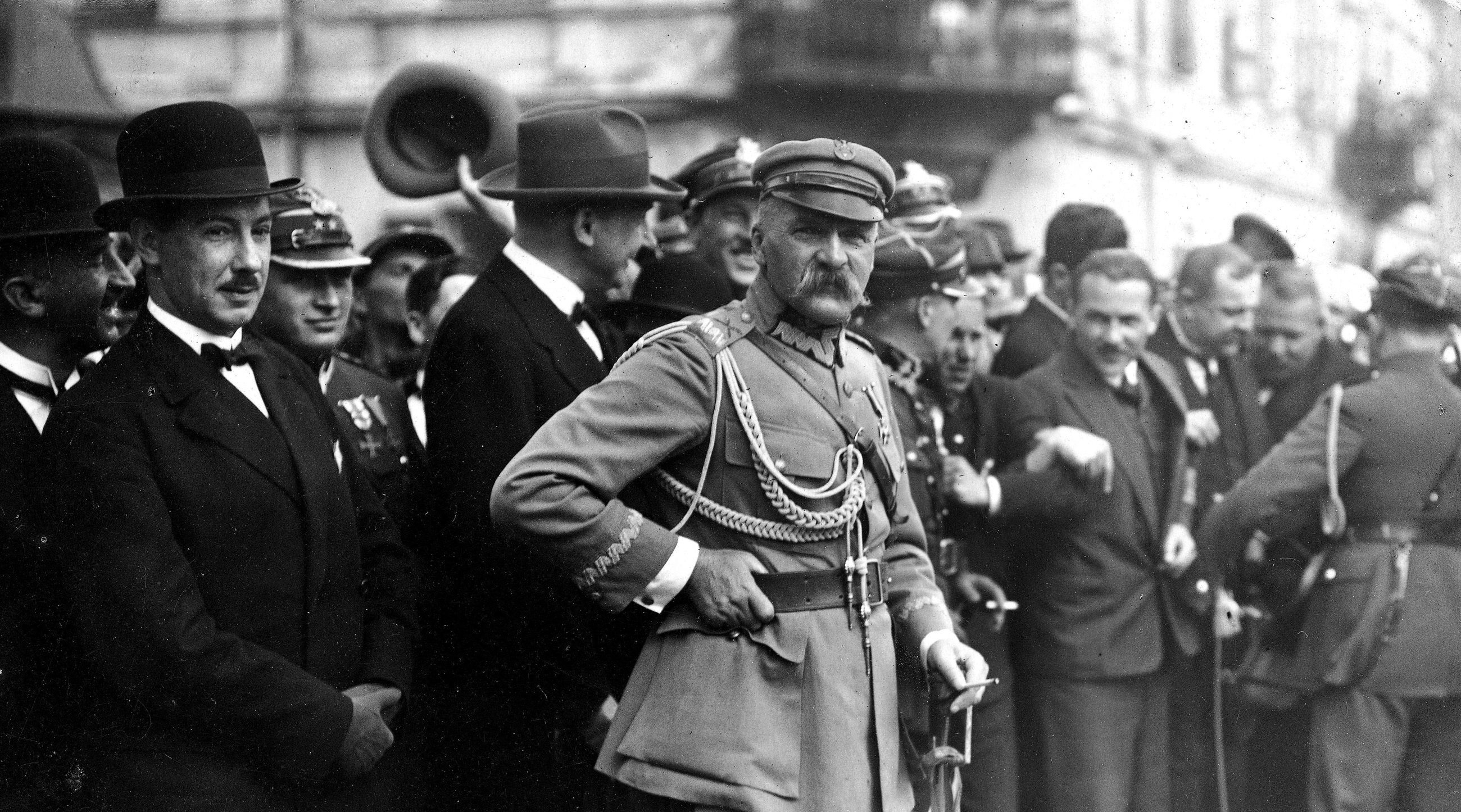 Józef Piłsudski z ministrem Eugeniuszem Kwiatkowskim, 8 sierpnia 1926 r.