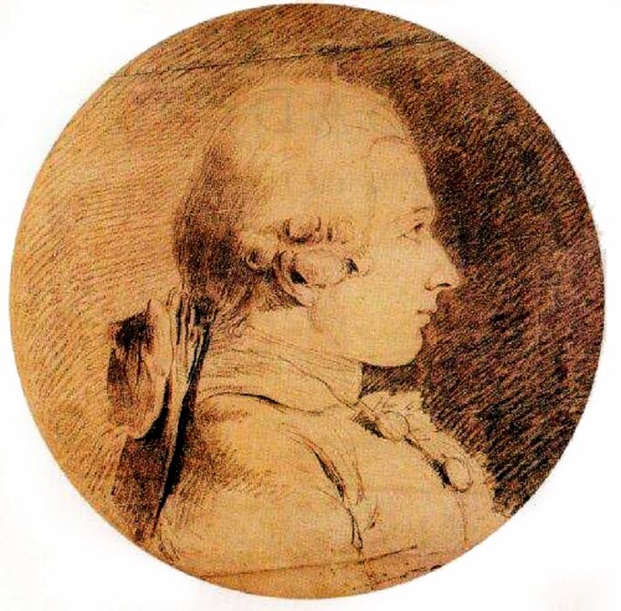 Portret przedstawiający 20-letniego markiza de Sade