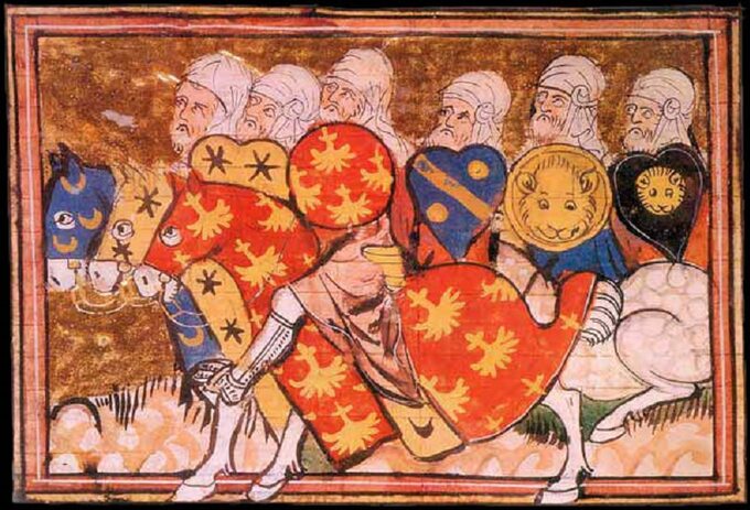 Armia Saladyna na XIV-wiecznym francuskim manuskrypcie