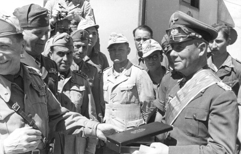 Erwin Rommel w Afryce Północnej. Kwiecień 1942 r.