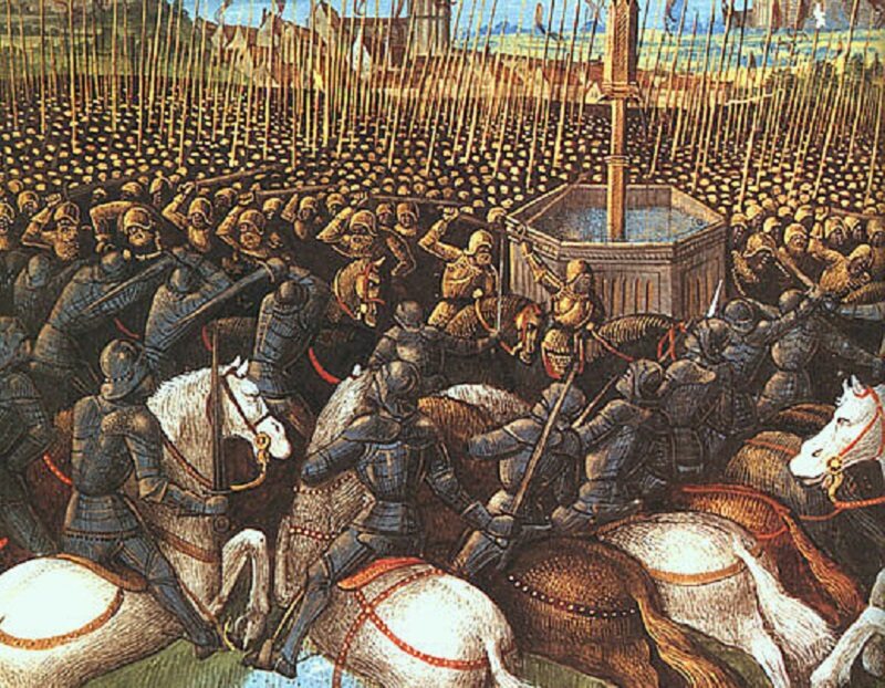 Bitwa pod Hittin na miniaturze z XV wieku