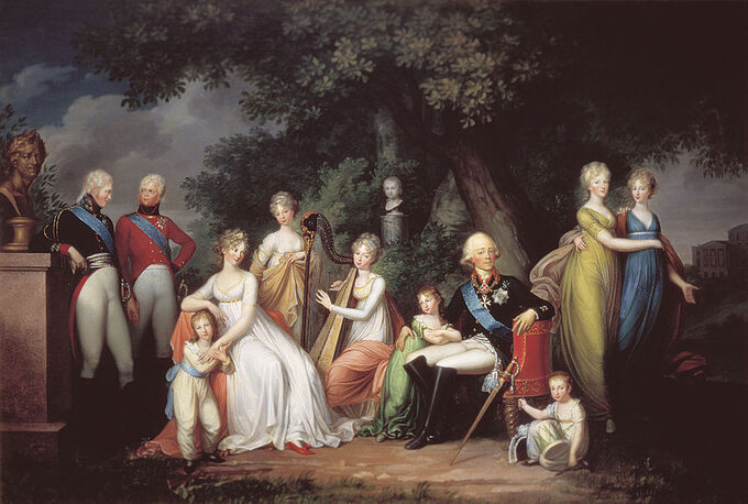 Paweł I z rodziną na obrazie Gerharda von Kügelgena
