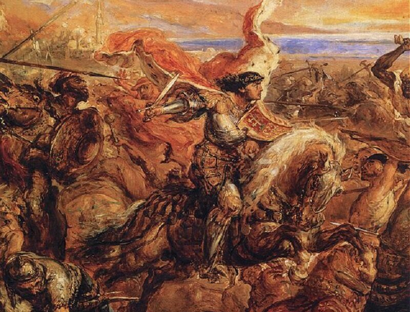 Bitwa pod Warną - fragment obrazu Jana Matejki