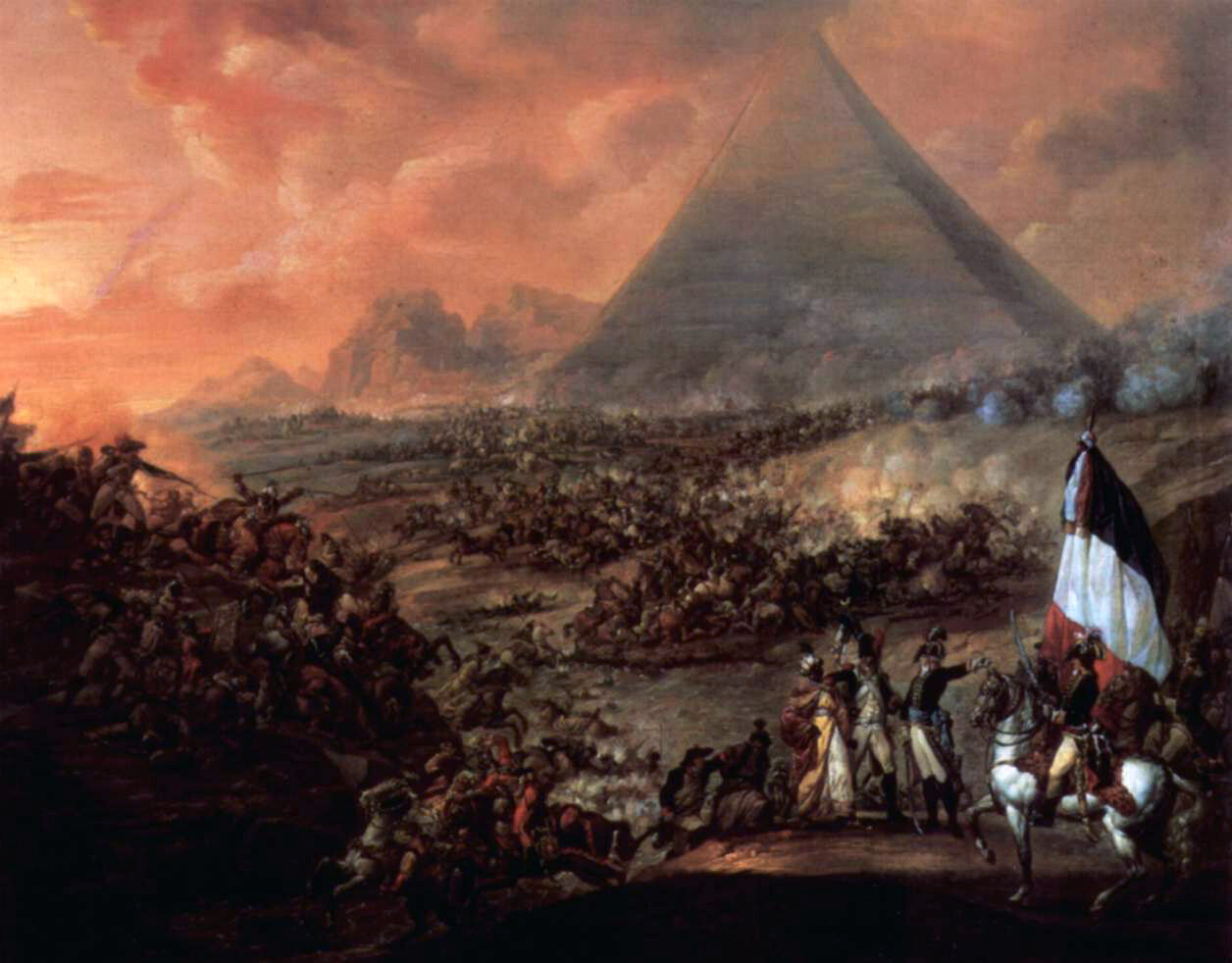 Bitwa pod piramidami, obraz François-Louis-Joseph Watteau