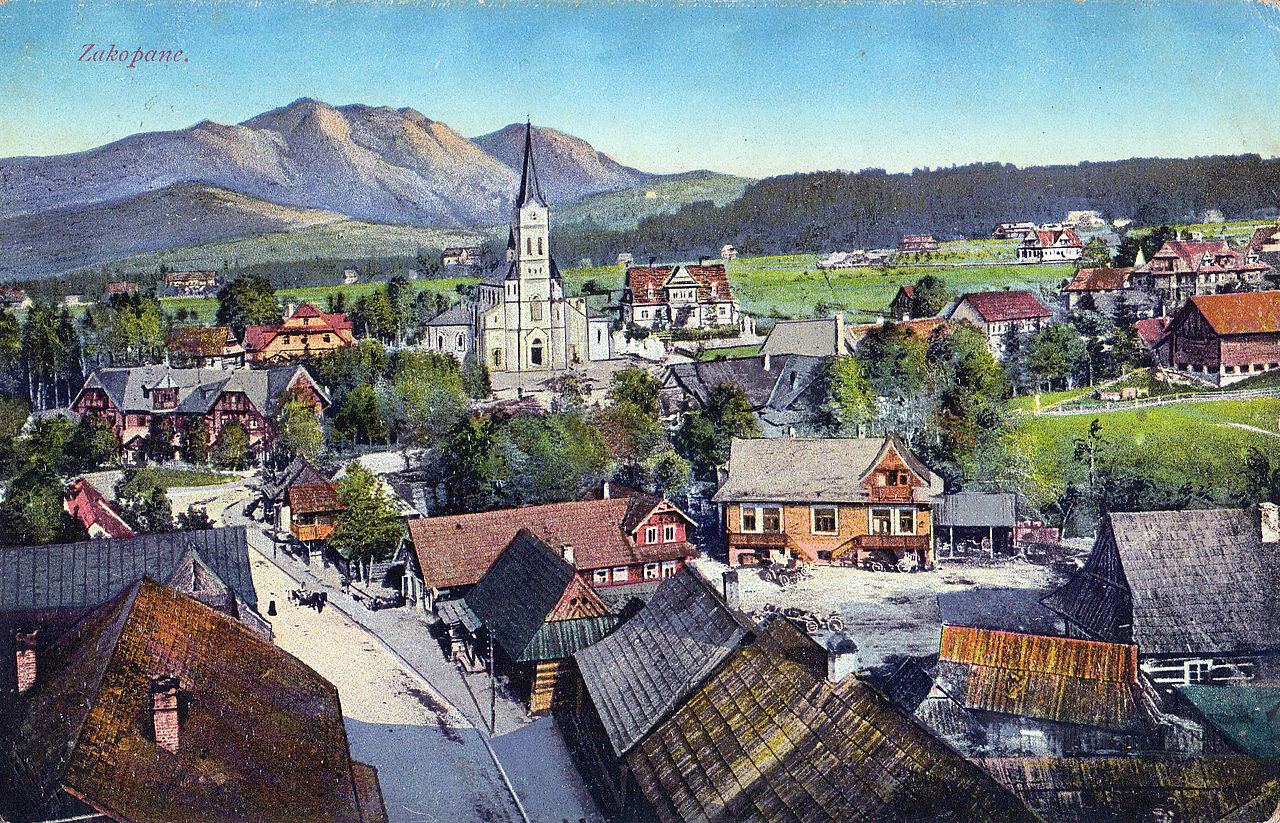 Pocztówka z Zakopanego, 1916 r.