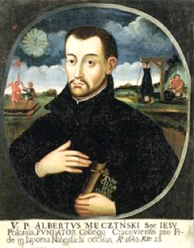 Wojciech Męciński na obrazie z epoki